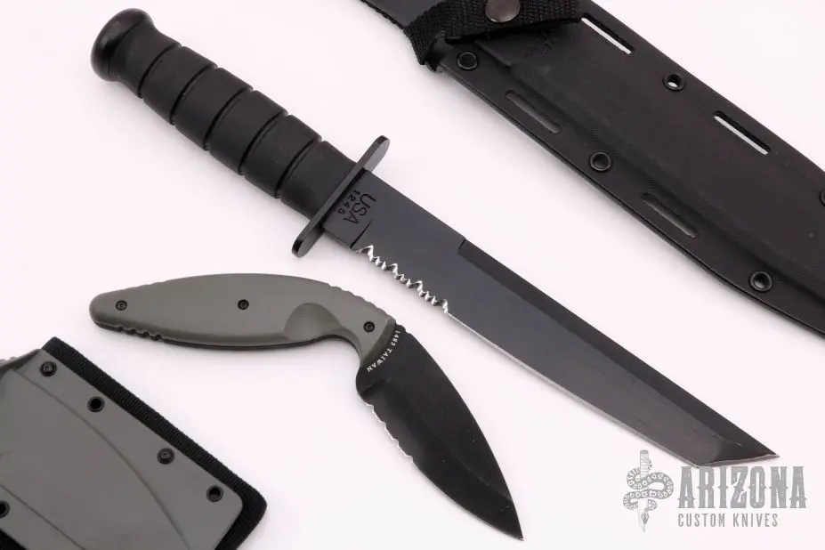1245 Tanto Fighting Knife And 1483 TDI Law Enforcement Knife 4 1245 Tanto Fighting Knife And 1483 TDI Law Enforcement Knife - Image 2