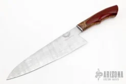 Deep-Core Mosaic Damascus Chef Knife