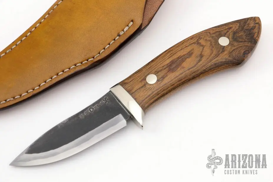 Sheath Knife - Bocote Handle By Moriya 3 Sheath Knife - Bocote Handle By Moriya