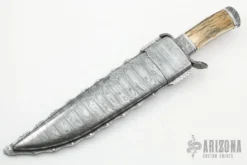 Sole-Authorship Bowie Fighter W/ Damascus Sheath 9 Sole-Authorship Bowie Fighter W/ Damascus Sheath -Knife Promotional Store 1656343427 8735