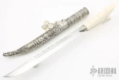 Cretan - Carved Traditional Silver Knife