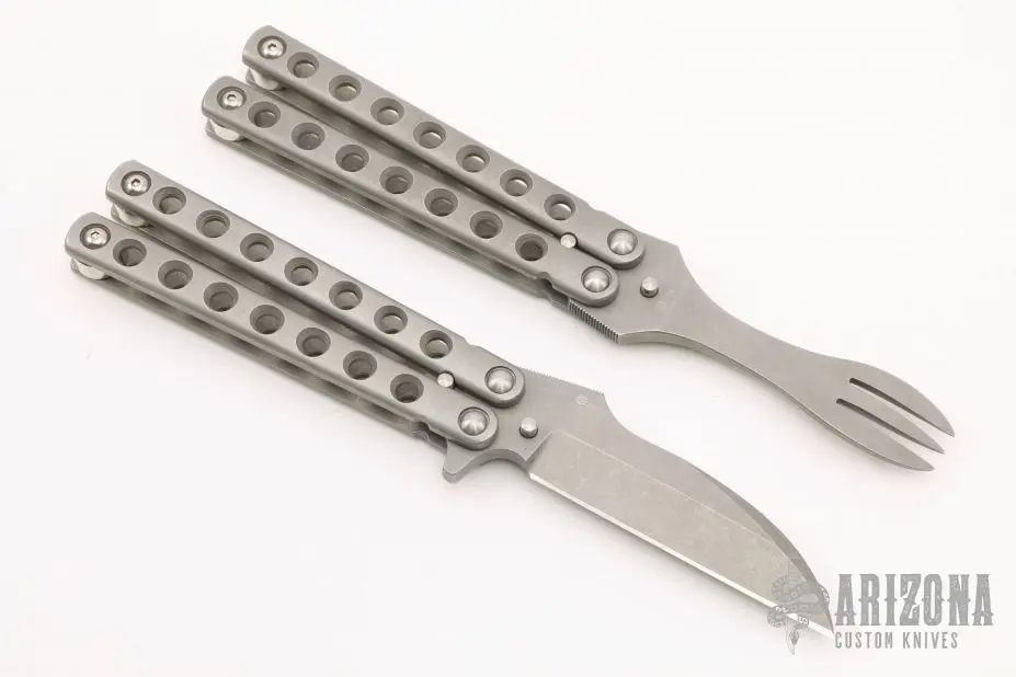 Balisong Fork And Knife Set #098 And #099 4 Balisong Fork And Knife Set #098 And #099 - Image 2