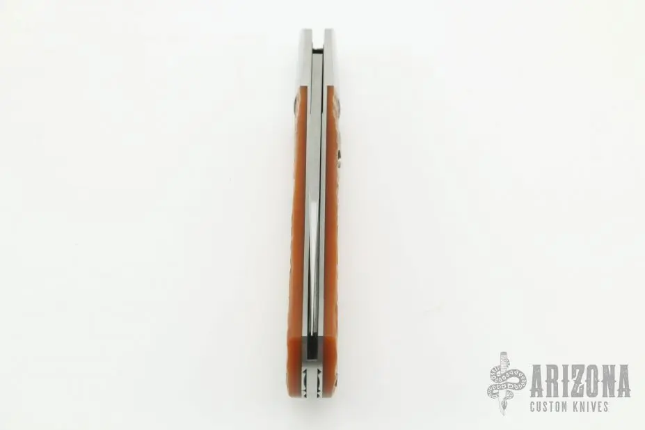 Jigged Paper Micarta Lockback 7 Jigged Paper Micarta Lockback - Image 5