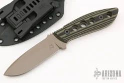 K9 Model 6 - Green/Black G-10 FDE Cerakote