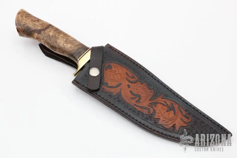 Dragon Scales Mosaic Damascus Bowie 5 Dragon Scales Mosaic Damascus Bowie - Image 3