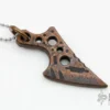Copper Knife Pendant W/ Ball Chain