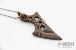 Copper Knife Pendant W/ Ball Chain