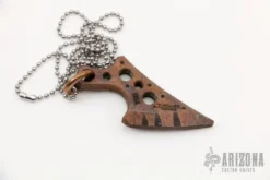 Copper Knife Pendant W/ Ball Chain