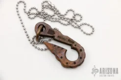 Copper Hook Pendant W/ Ball Chain