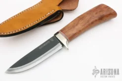 Sheath Knife - Wood Handle By Moriya