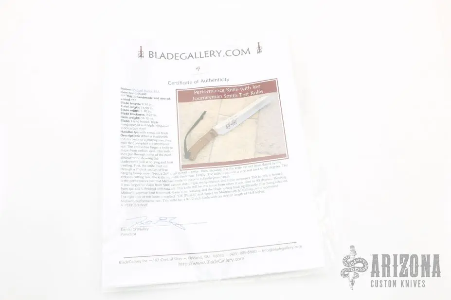 ABS Performance Journeyman Smith Test Knife 6 ABS Performance Journeyman Smith Test Knife - Image 4