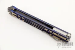 Specter Evo Balisong - Titanium - Purple/Gold 1 Of 50 -Knife Promotional Store 1666627213 0065