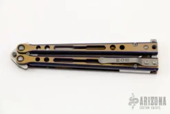 Specter Evo Balisong - Titanium - Purple/Gold 1 Of 50 -Knife Promotional Store 1666627213 7380