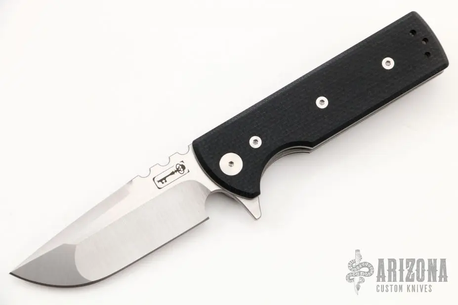 T.A.K. Black G10 Scales- Drop Point 3 T.A.K. Black G10 Scales- Drop Point