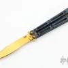 Basilisk Elite Balisong - Titanium - Gold/Black -Knife Promotional Store 1667488192 0906