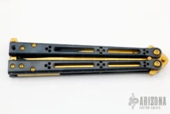 Basilisk Elite Balisong - Titanium - Gold/Black -Knife Promotional Store 1667488192 7098