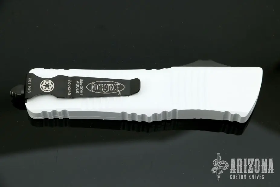 142-3 STD Combat Troodon D/E White Full Serrated Deep Engraved 5 142-3 STD Combat Troodon D/E White Full Serrated Deep Engraved - Image 3