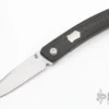 F22 KickStop Flipper Knife, Machine Satin Blade, Carbon Fiber Handles, Option 1 Satin Accents -Knife Promotional Store 1668783080 8964