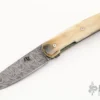 3" Swayfront Drop Point Front Flipper - Damascus And Mammoth Ivory 2 3" Swayfront Drop Point Front Flipper - Damascus And Mammoth Ivory -Knife Promotional Store 1669141954 8514
