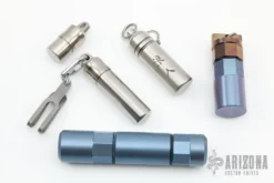 Lot Of 5 Assorted Titanium Stash Cans