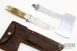 Rare Vintage Case Knife Hatchet Set And Leather Sheath - Interchangable Blade -Knife Promotional Store 1671741377 6296
