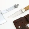 Rare Vintage Case Knife Hatchet Set And Leather Sheath - Interchangable Blade 2 Rare Vintage Case Knife Hatchet Set And Leather Sheath - Interchangable Blade -Knife Promotional Store 1671741377 9797