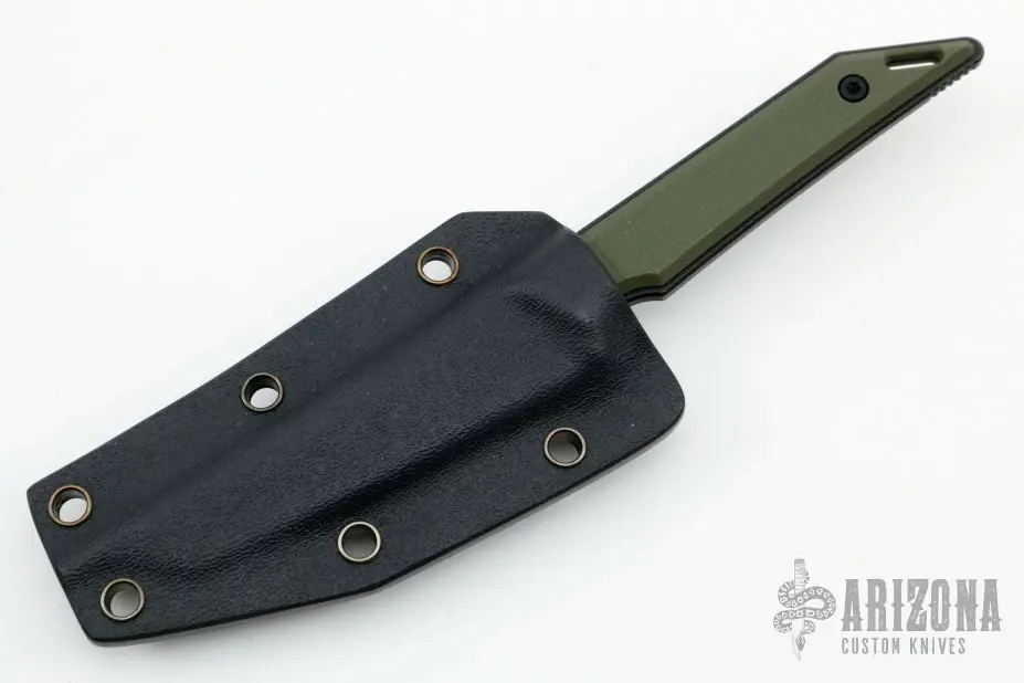 Goliath Pocket Fixed Blade - Green G-10 Handle W/ Black DLC Finish 5 Goliath Pocket Fixed Blade - Green G-10 Handle W/ Black DLC Finish - Image 3