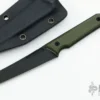 Goliath Pocket Fixed Blade - Green G-10 Handle W/ Black DLC Finish -Knife Promotional Store 1673286109 9170