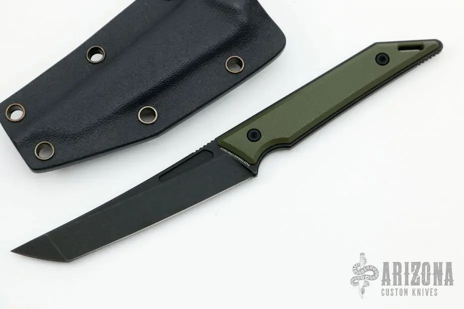 Goliath Pocket Fixed Blade - Green G-10 Handle W/ Black DLC Finish 3 Goliath Pocket Fixed Blade - Green G-10 Handle W/ Black DLC Finish