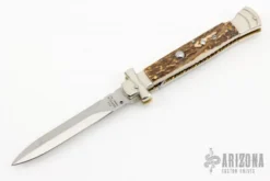9" Maltese Cross Stiletto - Stag