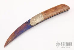 Damascus And Mammoth Ivory Linerlock