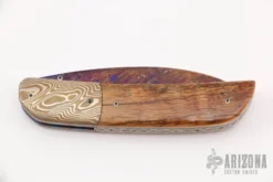 Damascus And Mammoth Ivory Linerlock -Knife Promotional Store 1677252613 6645