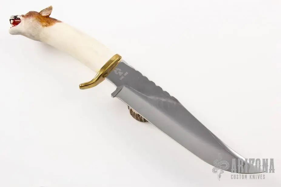 Carved Stag Bowie 4 Carved Stag Bowie - Image 2