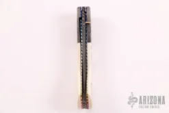 Scrimshawed Damascus And Mammoth Ivory Linerlock 11 Scrimshawed Damascus And Mammoth Ivory Linerlock -Knife Promotional Store 19190626 22196