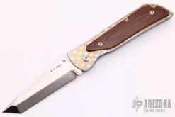 Tanto Linerlock - Brown Linen Micarta