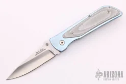 Pre Production Run Linerlock Folder - Silver Twill
